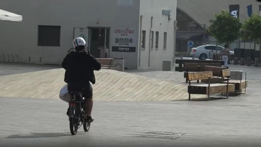 זירת התאונה בתל אביב