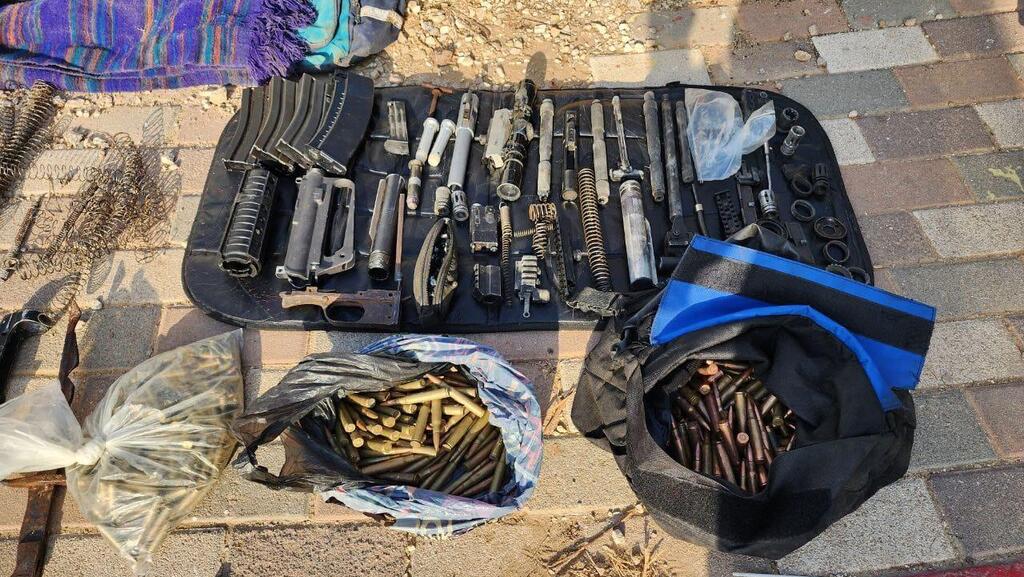 Munitions and weapons seized by IDF (Photo: IDF Spokesperson's Unit) תיעוד מפעילות הכוחות