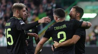 שחקני ריאל מדריד חוגגים