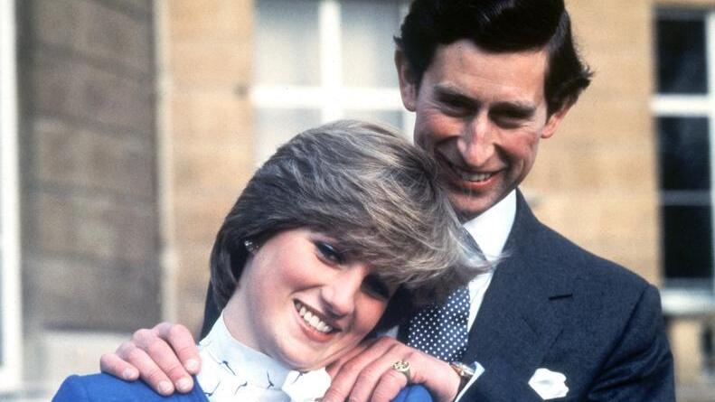 Britain's Prince Charles and Lady Diana Spencer 