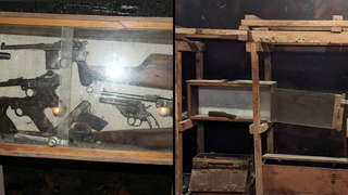 נשקים שנמצאו בסליק החשודים שנגנבו מתצוגת אתר מורשת