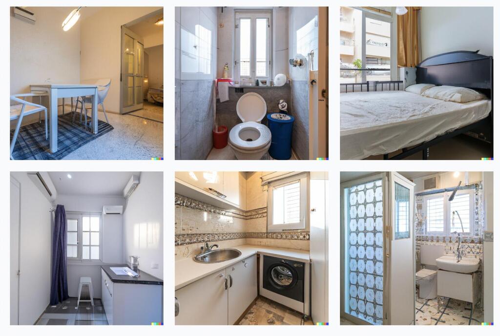 Affordable Tel-Aviv Apartment על פי DALL-E2