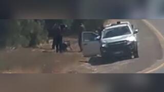 תיעוד: צעירים ערבים תושבי הנגב צילמו חיילים תוקפים גבר אזוק סמוך ליער סנסנה
