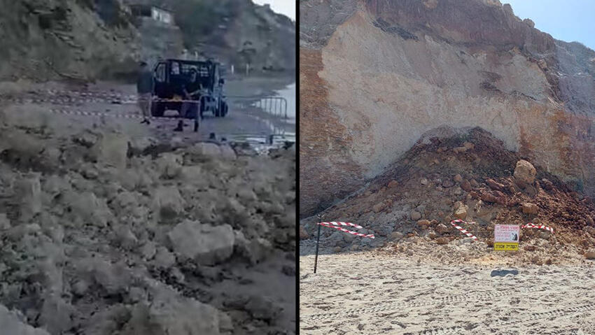 נפילת סלעים בבית ינאי והרצליה