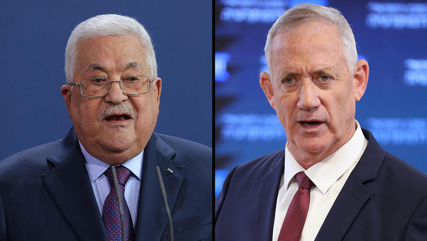 Mahmoud Abbas, Benny Gantz 