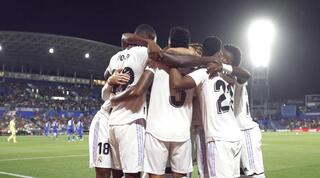 שחקני ריאל מדריד חוגגים