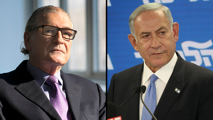 Натан Милейковский, Биньямин Нетаниягу (Фото: Михаэль Фалько, Шауль Голан) נתן מיליקובסקי