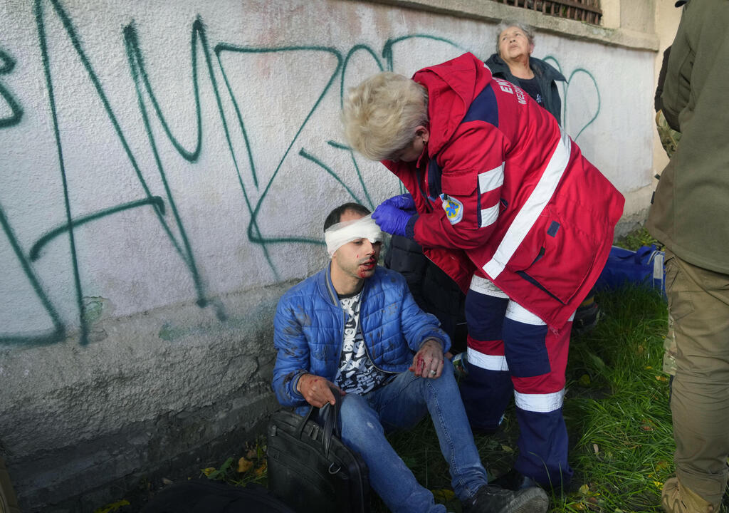 פצועים בקייב אוקראינה