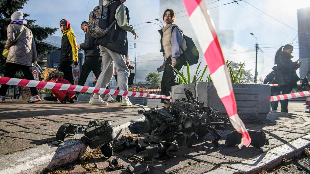 מתקפה מל"טים קייב אוקראינה