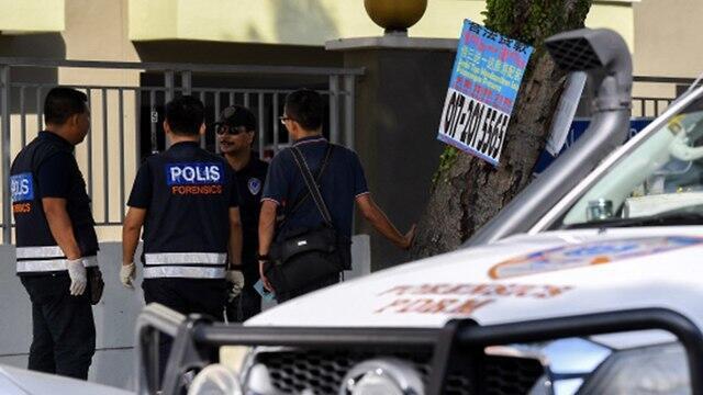 Malaysian police at sight of 2018 assassination of a Palestinian (Photo: AP) Malaysian police at sight of 2018 assassination of a Palestinian