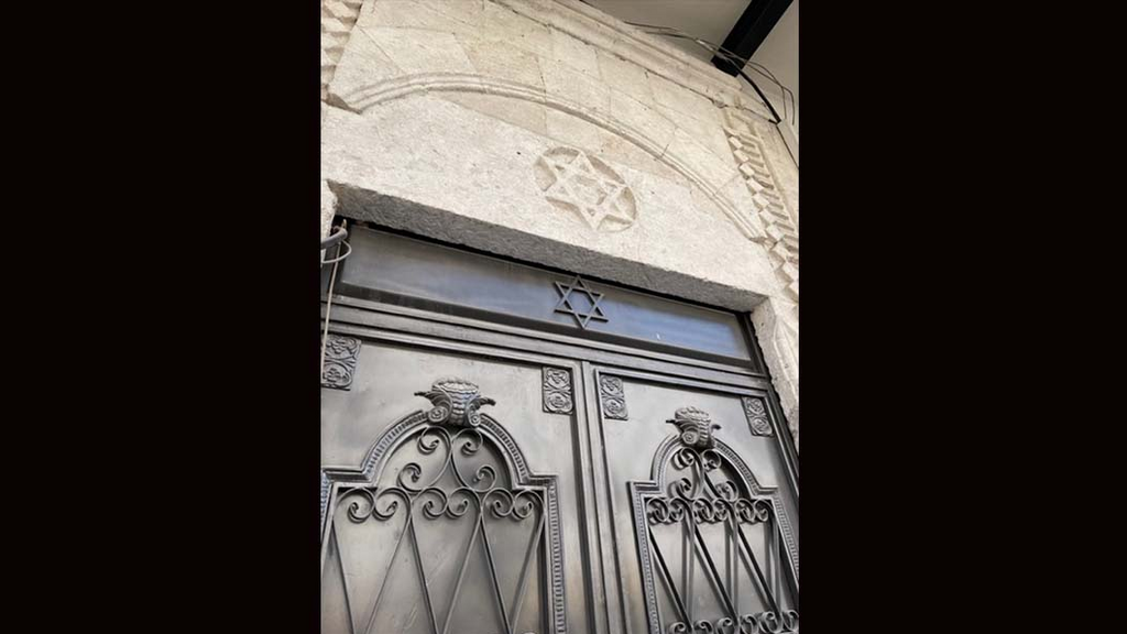 Stars of David can be seen all around the city 