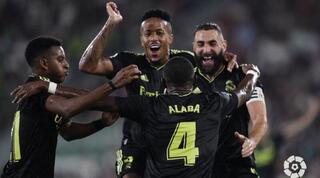 קארים בנזמה חוגג עם שקחני ריאל