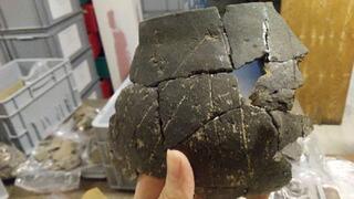 שרידי של כלי קרמיקה שאותר בצרפת והיה בשימוש של בני תרבות ה"לינארבנדקרמיק"