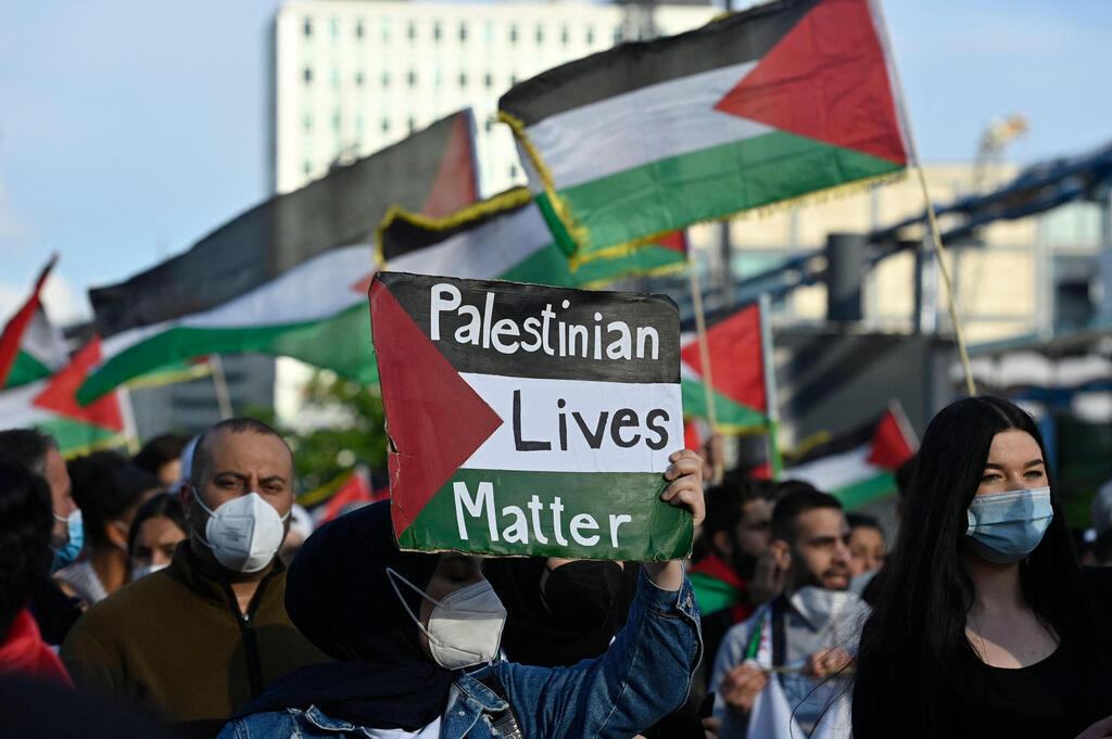 Pro Palestinian demonstrators in Berlin, last year 