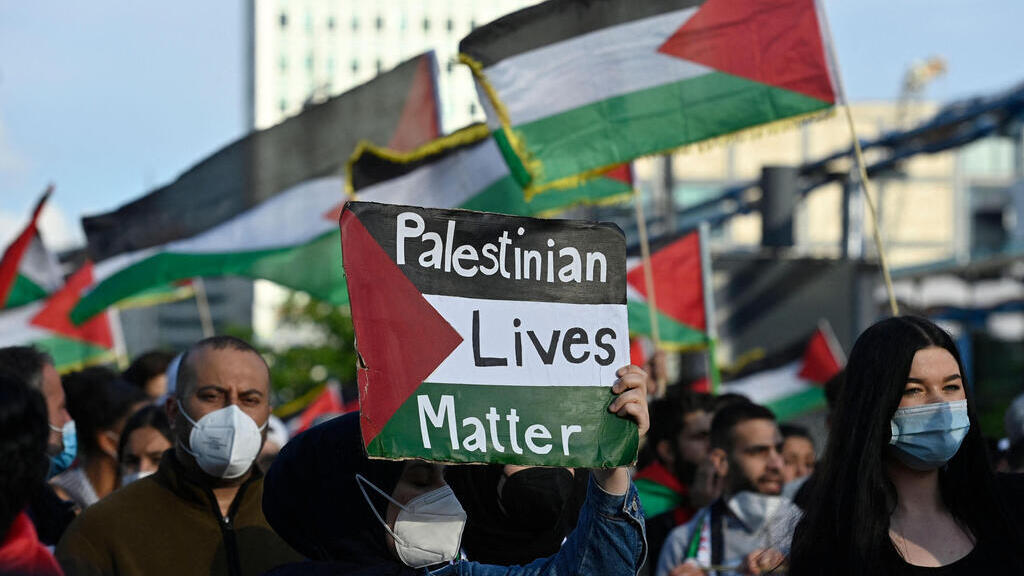 Pro Palestinian demonstrators in Berlin, last year 