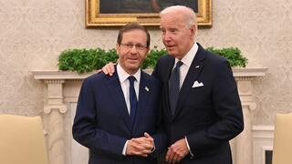 נשיא המדינה יצחק הרצוג פגישה עם נשיא ארה"ב ג'ו ביידן בבית הלבן וושינגטון ארה"ב