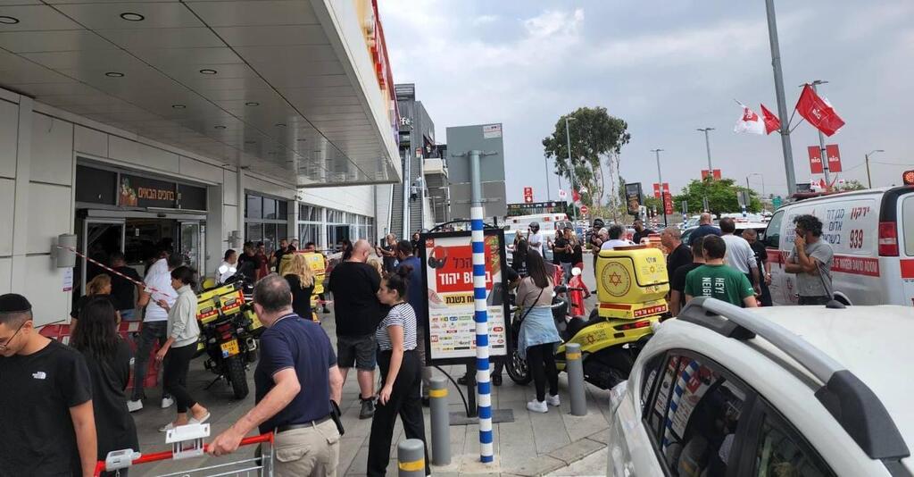 זירת התאונה ביהוד