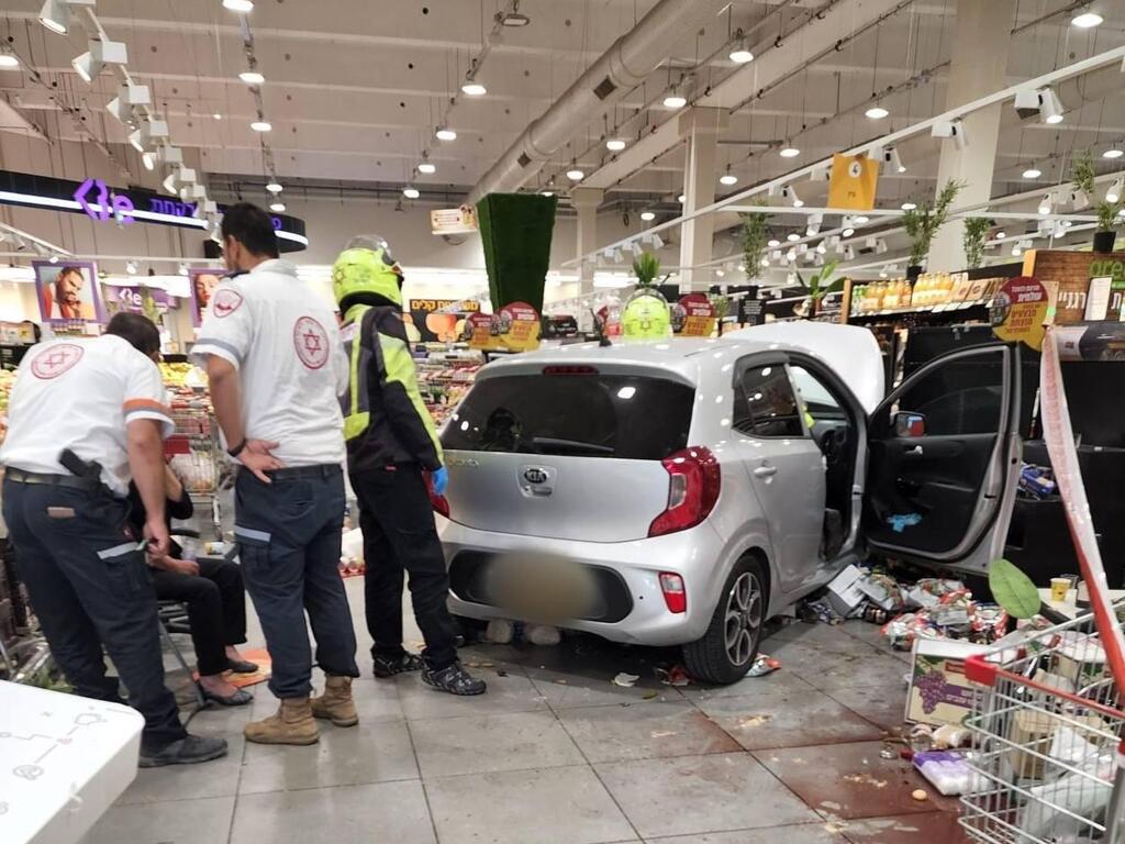 זירת התאונה ביהוד