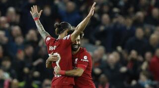 מוחמד סלאח ודארווין נונייס חוגגים