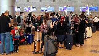 עומס נוסעים בנתב"ג