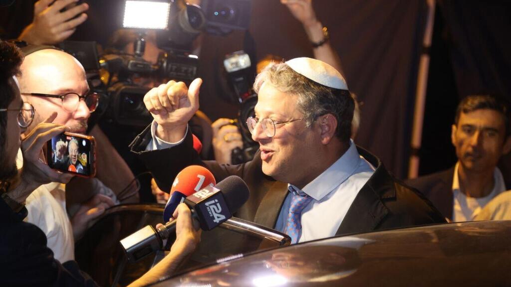 איתמר בן גביר יוצא מפגישתו עם נתניהו