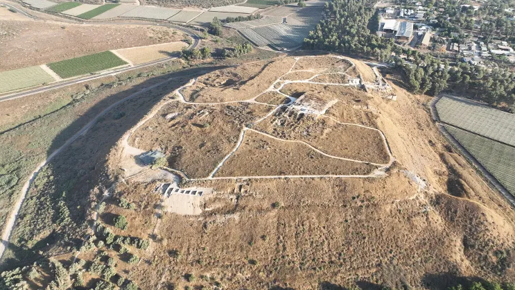 Aerial view of Tel Lachish 