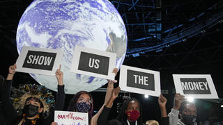 "תראו לנו את הכסף". מחאה בוועידת האקלים