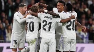 שחקני ריאל מדריד חוגגים