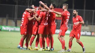 שחקני הפועל באר שבע חוגגים