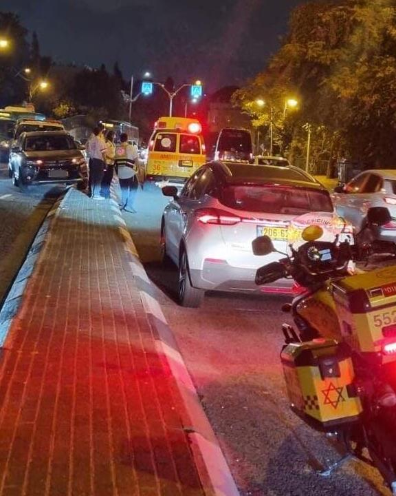 זירת תאונת הפגע וברח בה נהרג ניקולאי ריבלצ'נקו בן ה84