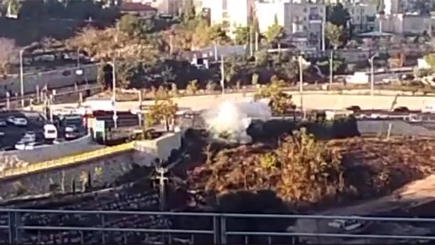 זירת האירוע בירושלים