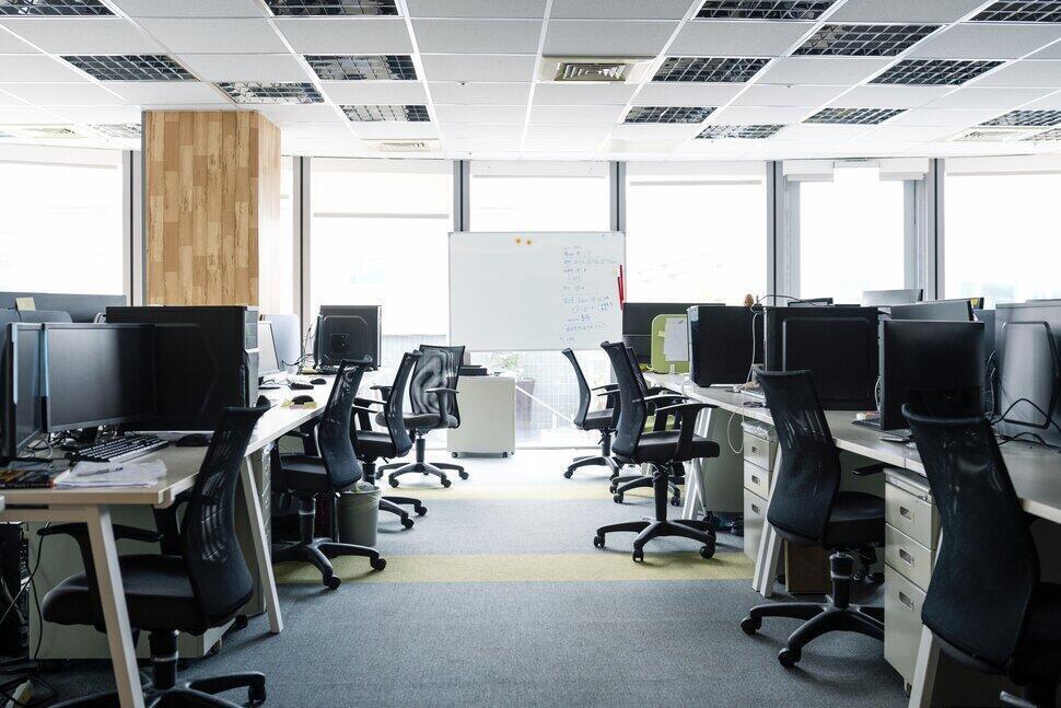Empty high-tech office space 