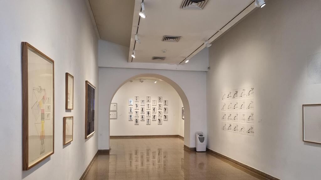 A view of one of the many gallery spaces in the Jerusalem Artists’ House 