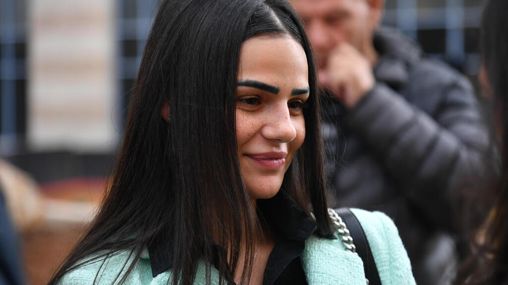 Ориан Бен-Калифа (Фото: Йоав Дудкевич) הפגנת תמיכה באוריאן בן כליפא בבית המשפט השלום בירושלים החשודה בתקיפה בשער האריות