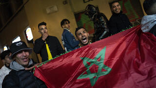 אוהדי נבחרת מרוקו חוגגים בספרד