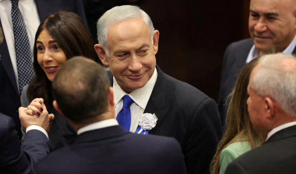 Prime Minister-designate Benjamin Netanyahu during the swearing-in ceremony for the 25th Knesset in Jerusalem, November 15, 2022 (Photo: Reuters) Prime Minister-designate Benjamin Netanyahu during the swearing-in ceremony for the 25th Knesset in Jerusalem, November 15, 2022