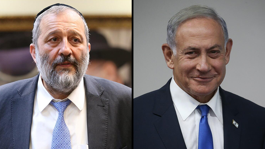 בנימין נתניהו ואריה דרעי 