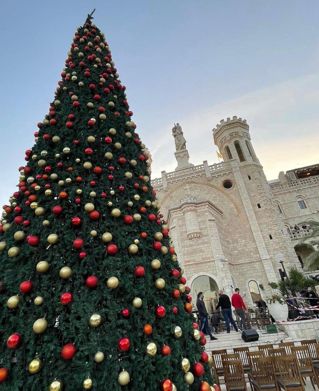 Самая высокая елка в Иерусалиме 