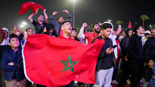 ניצחון מרוקו ב מונדיאל עלייה ל חצי גמר חגיגות ב טריפולי לוב