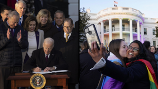 טקס ב הבית הלבן לחתימה על חוק שמגן על נישואים חד-מיניים להט"ב ארה"ב