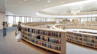 הדמיית היכל הספרייה החדש, שייחנך בירושלים
