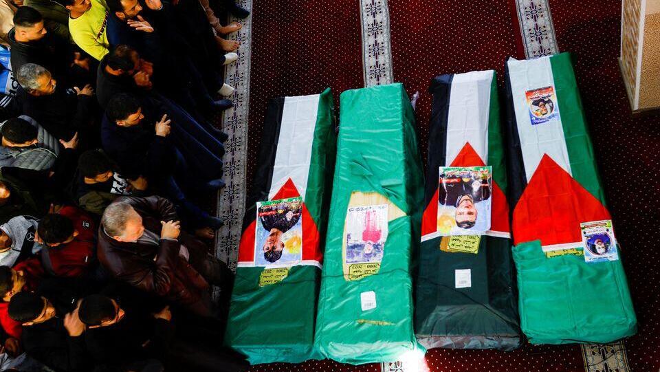 Palestinians attend the funeral of 8 people, who died when a ship carrying migrants drowned (Photo:Reuters) Palestinians attend the funeral of 8 people, who died when a ship carrying migrants drowned offshore Tunisia in October, in Rafah, in the southern Gaza Strip, December 18, 2022