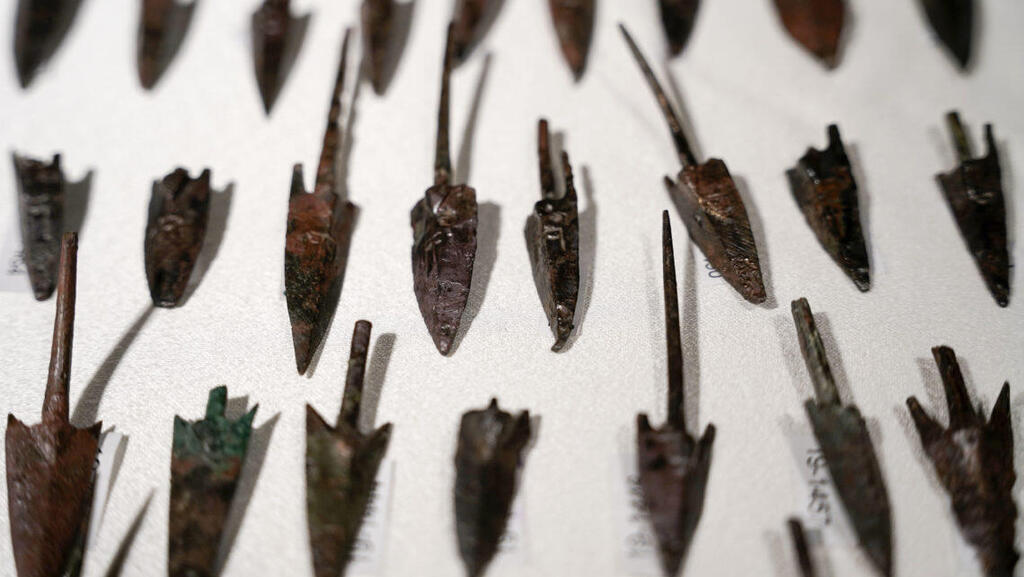 Arrowheads made from bronze and iron attributed to Seleucid archers; On permanent loan to the Tower of David Museum from the Israel Antiquities Authority (IAA) 