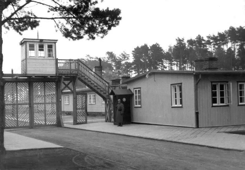This undated photo from 1941 shows the Gate 3 of the Nazi concentration camp Stutthof in Sztutowo, Poland (Photo: Stutthof Museum Archive via AP) This undated photo from 1941 shows the Gate 3 of the Nazi concentration camp Stutthof in Sztutowo, Poland