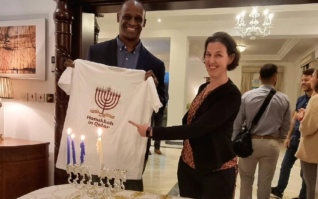 Hanukkah celebrations in Qatar hosted by U.S. ambassador Timmy Davis