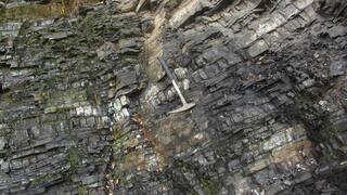 סלעי משקע כימיים בני כ-550 מיליון שנים, הידועים בשם צ'רט, שנוצרים ממי ים ומשרידי אורגניזמים המפרישים סיליקה