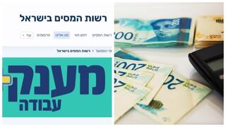 Страничка Налогового управления в интернете, шекели 