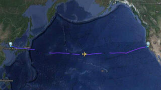 מסלול הטיסה שחזרה מ-2023 ל-2022