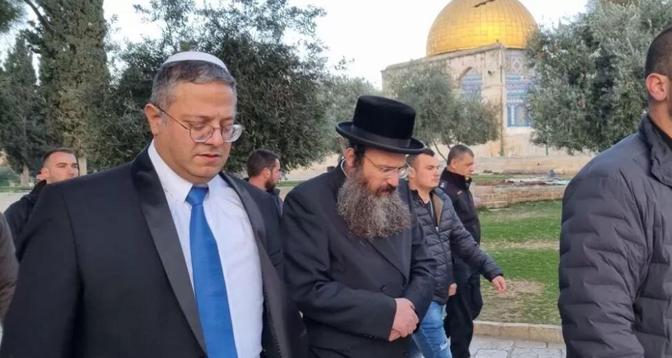 National Security Minister Itamar Ben-Gvir visiting Temple Mount