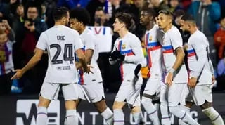 שחקני ברצלונה חוגגים